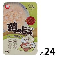 朝市場 猫用 鶏の旨みスープ 白身魚 60g 24袋 F&Bell キャットフード パウチ