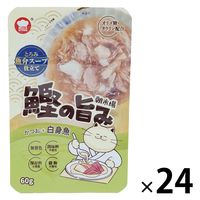 朝市場 猫用 鰹の旨みスープ 白身魚 60g 24袋 F&Bell キャットフード パウチ
