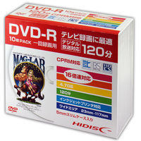 磁気研究所 録画用 プラ入り DVD-R HDDR12JCP10SC 1個(10枚)