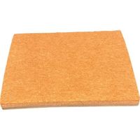 アイテック 光 フェルトパッド100mm×100mm×8mm粘着なし KFPDN-1005 1セット(5個) 352-9085（直送品）