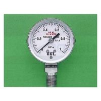 ユニバーサル USLステンレスクリーン圧力計 50φ 0~0.1Mpa 00N-239-01 1個 62-7098-31（直送品）
