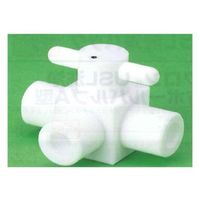 ユニバーサル USLーPTFE 3方ボールバルブB型 PT1/4 00U-152-01N 1個 62-7082-83（直送品）