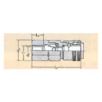 USLーSUS316製ワンタッチ式クイックカップリング マイクロミニ ソケット 00FS M5オネジ用 00N-180-01 1個（直送品）