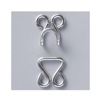 クロバー トンビホック (シルバー) 26519 1個(2組) 62-4082-20（直送品）