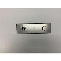 光 サインプレート W・C PL110-127 1セット(5枚) 359-1789（直送品）