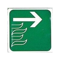 光 サインプレート 非常口(右へ) E510-10 1セット(5枚) 359-1738（直送品）