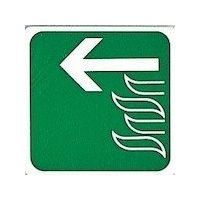 光 サインプレート 非常口(左へ) E510-9 1セット(5枚) 359-9625（直送品）