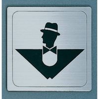 光 サインプレート 逆三男 FS1113-7 1枚 359-6550（直送品）