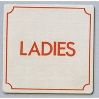 光 サインプレート LADIES FS893-18 1枚 359-6563（直送品）