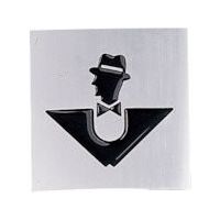 光 サインプレート 男 ブラック RA1117-1 1枚 360-2849（直送品）