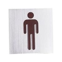 光 サインプレート 男 ブラウン RA1117-11 1枚 359-9687（直送品）