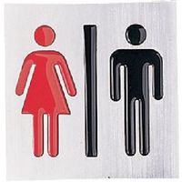 光 サインプレート 男女 黒 赤 RA1117-13 1枚 360-1238（直送品）