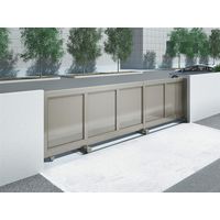 四国化成建材 ユニットラインGA3型電動式 H1400 開口幅20000 アルミ パンチング 両引き UGA3-F14ES20WSC 1個（直送品）