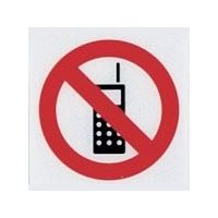 光 サインプレート 携帯電話禁止マーク CJ108-6 1セット(5枚) 360-1278（直送品）