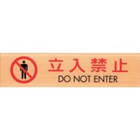 光 サインプレート 立入禁止 DO NOT ENTER WMS1847-10 1セット(5枚) 360-2848（直送品）