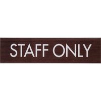 光 サインプレート STAFF ONLY WMS1848-3 1セット(5枚) 360-1297（直送品）