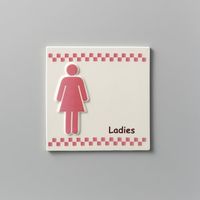 光 サインプレート Ladies SCP-6 1個 346-8148（直送品）