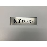 光 サインプレート 女子ロッカー PL110-104 1セット(5枚) 346-9716（直送品）