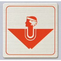 光 サインプレート 逆三女 FS893-30 1枚 344-7562（直送品）