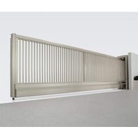 四国化成建材 ポーターラインA1型電動式 H1600 開口幅3000 アルミ 縦格子 片引き ノンレール NPLA1-16E-3SSC 1個（直送品）