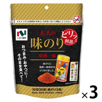 ニコニコのり 大人の味のり 焙煎一味 10切30枚（板のり3枚）1セット（1個×3）おつまみ おやつ