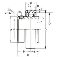 旭精工 インサート軸受 UR210 1セット(5個入)（直送品）
