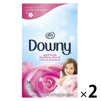 ダウニー（Downy） シート 乾燥機用 柔軟剤 エイプリルフレッシュ 静電気を防ぎ驚きの柔らか仕上げ 34枚入 2個 P＆G