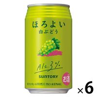 【セール】チューハイ　ほろよい　白ぶどう　350ml×6本　缶チューハイ　サワー　酎ハイ　サントリー