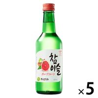 眞露 （ジンロ）「チャミスル fresh 17.2°360ml」 JINRO 5本 韓国焼酎 - アスクル