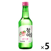 眞露 チャミスル ピーチ 360ml 1セット（5本）　眞露　ジンロ　リキュール