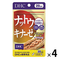 DHC ナットウキナーゼ 3100FU 20日分/20粒×4袋 納豆・DHA・EPA・酵素 ディーエイチシー サプリメント