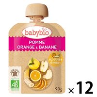 【6ヶ月頃から】ベビービオ・有機ベビースムージー アップル・オレンジ・バナナ 90g 12個 ミトク
