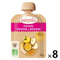 【6ヶ月頃から】ベビービオ・有機ベビースムージー アップル・オレンジ・バナナ 90g 8個 ミトク
