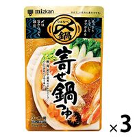 ミツカン 〆まで美味しい寄せ鍋つゆストレート 750ｇ 3個