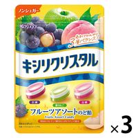 【セール】春日井製菓 キシリクリスタル フルーツアソートのど飴 3個