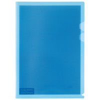 プラス カモフラジュホルダー仕切付 FL-129CH 青 1冊