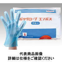 パックスタイル PSポリ手袋 ブルー 袋入 L 00437327 1袋(200枚)
