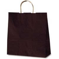 ベルベ 紙袋 1646 自動紐手提袋 T-6 カラー(カカオ) 1包(50枚)