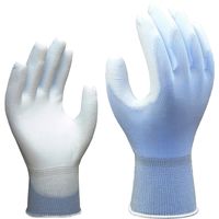 【ウレタン背抜き手袋】小野商事 AG775 ウレタンブルー M AG775-30P 1パック(3双)