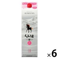 神楽酒造 ひむかのくろうま 麦 パック 25度 1800ml 1セット（6本） 焼酎