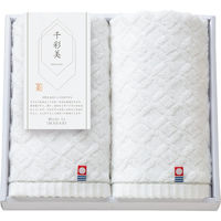 プレーリードッグ 【2箱セット】千彩美 フェイスタオル2枚セット 24-2831-029 1セット(2箱入)（直送品）