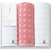 プレーリードッグ 【2箱セット】千彩美 フェイスタオル3枚セット 24-7341-011 1セット(2箱入)（直送品）