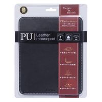 ナカバヤシ PUレザーマウスパッド ブラック MUP-914BK 1枚
