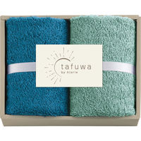 丸中 【3箱セット】tafuwa ウォッシュタオル2枚セット 24-0138-016 1セット(3箱入)（直送品）