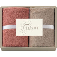 丸中 【3箱セット】tafuwa ウォッシュタオル2枚セット 24-0138-024 1セット(3箱入)（直送品）