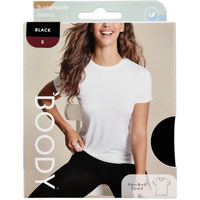 Jorico　Enterprises　BOODY　クルーネックＴシャツ　Sサイズ　ブラック　1箱