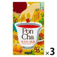 PonCha（ポンチャ） はちみつ紅茶 フリーズドライティー 1セット（1袋（10粒入）×3袋）