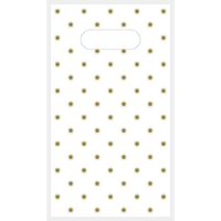 包む 持ち手付きビニールBAG フロスト ステラ（星柄）