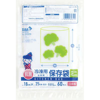 ワタナベ工業 KHー18 冷凍用抗菌保存袋(ミニ)半透明HD 4903620603414 1セット(1冊入×30束 合計30冊)（直送品）