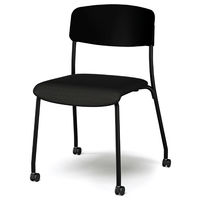 【設置込】プラス オプノ 会議イス ブラック MC-PN63SK BK 1脚（直送品）